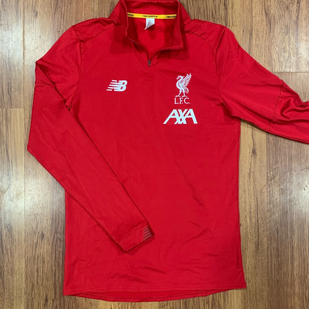 Liverpool FC soccer training top 1/4 zip